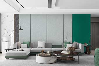 山西轻奢风格-客厅