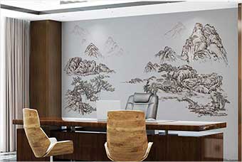 山西森佰汇航空纤维墙咔（山水之间）