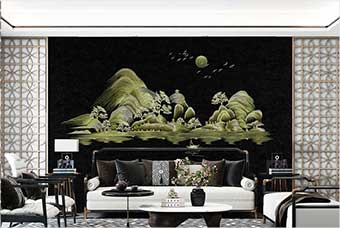 山西森佰汇航空纤维墙咔（湖光山色）